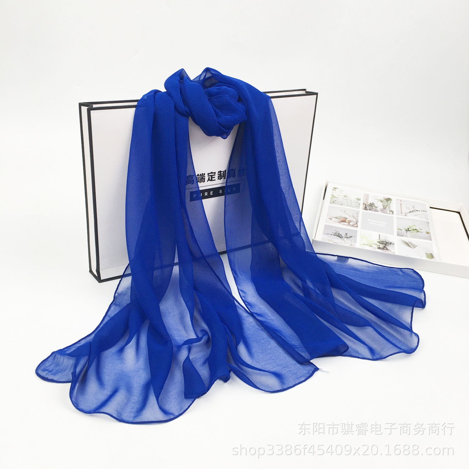 K701 Pure color dance scarf wholesale summer sun protection simple breathable ladies scarf long georgette warm beach towel