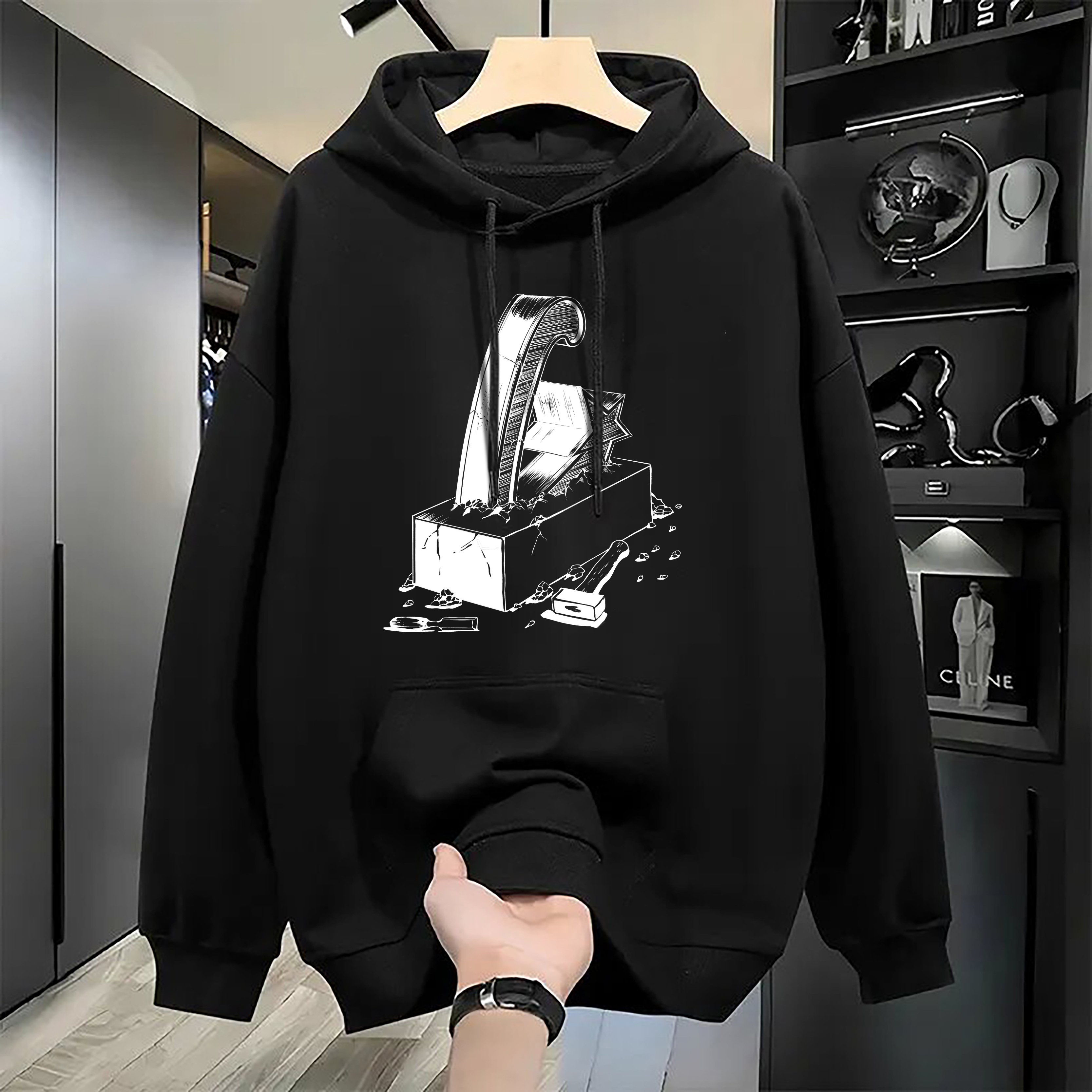 Mens Designer Hoodie Spring Autumn Plain Pullover Hoodie Teenager New Style Student Trendy Loose Outerwear