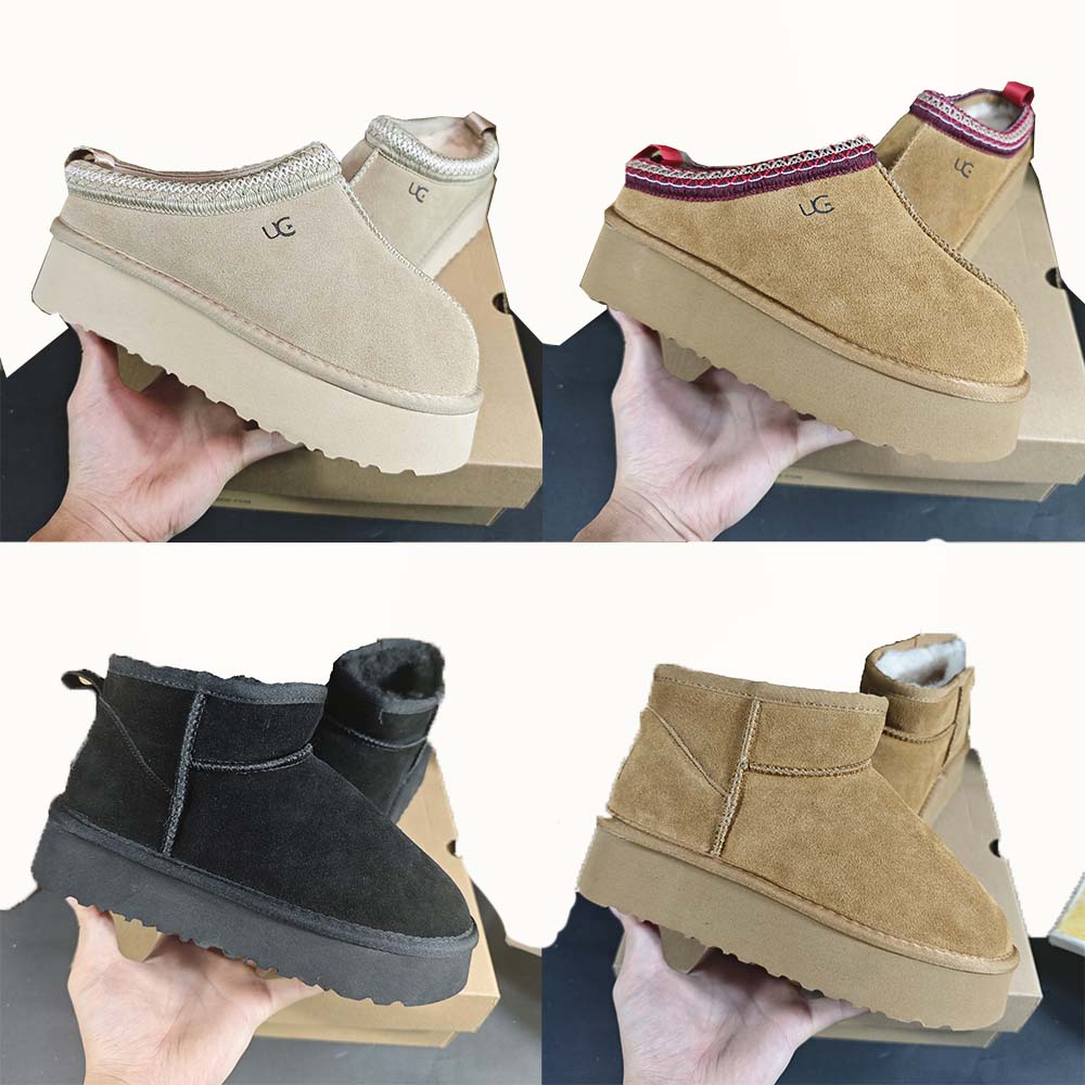 uggbootwomen Designer boot Tazz Slippers tasman fur Designer Shoes slides sandals classic ultra mini platform Suede Shearling Disquette Slipper men women