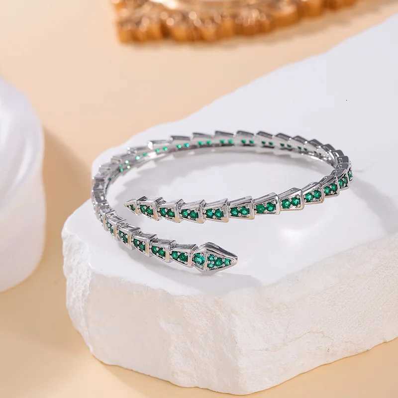 ZAKOL 2025 New Turquoise Snake Bone Bracelet for Women Unique Personalized Party Jewelry Fashion Birthday Gift W251118
