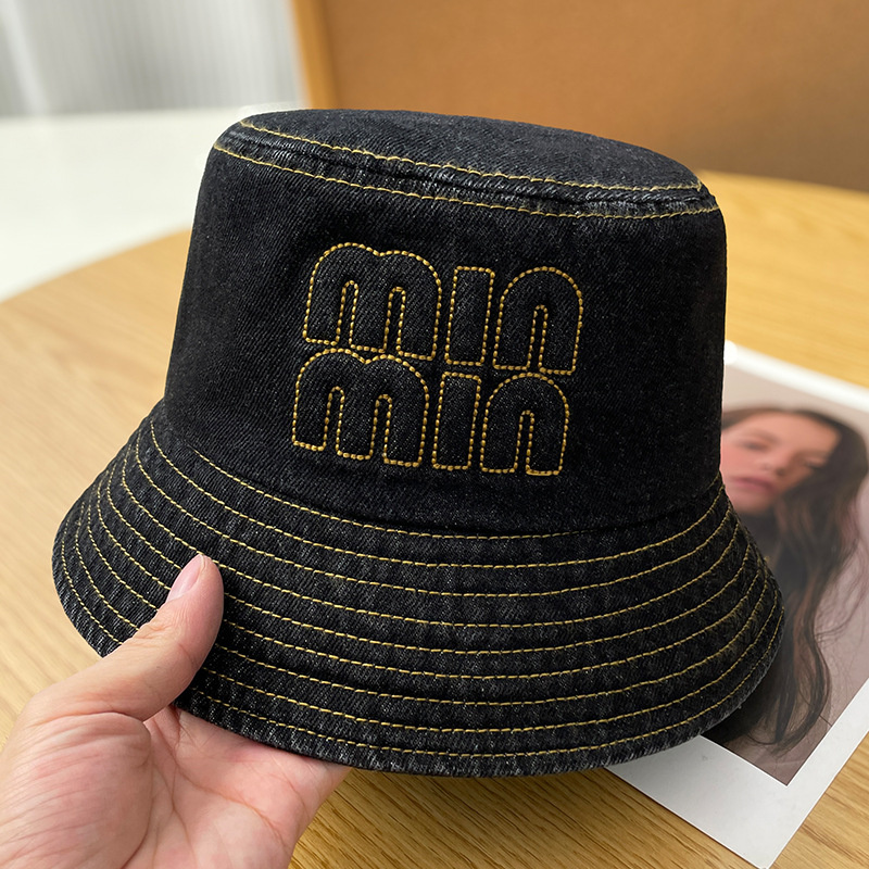 Designer Hat Free Shipping 2025 New Fashionable Cowboy Letter Fisherman Hat Anti UV Sunscreen Street Bucket Hat for mens