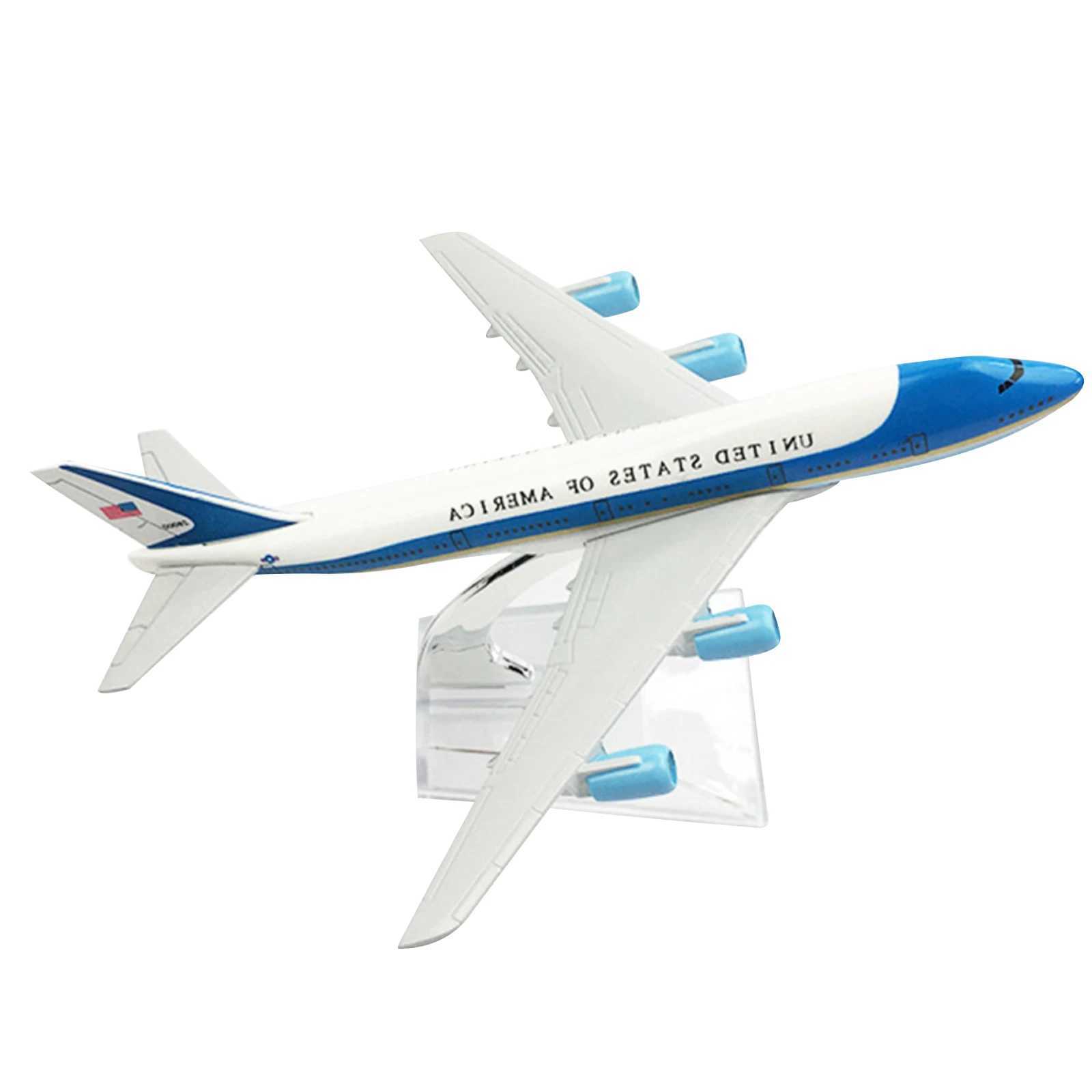 16cm Metal Diecast Airplane Model Air Force One For Boeing 747 Special Plane Models Simulation Aircraft Model Aviation Models C251118