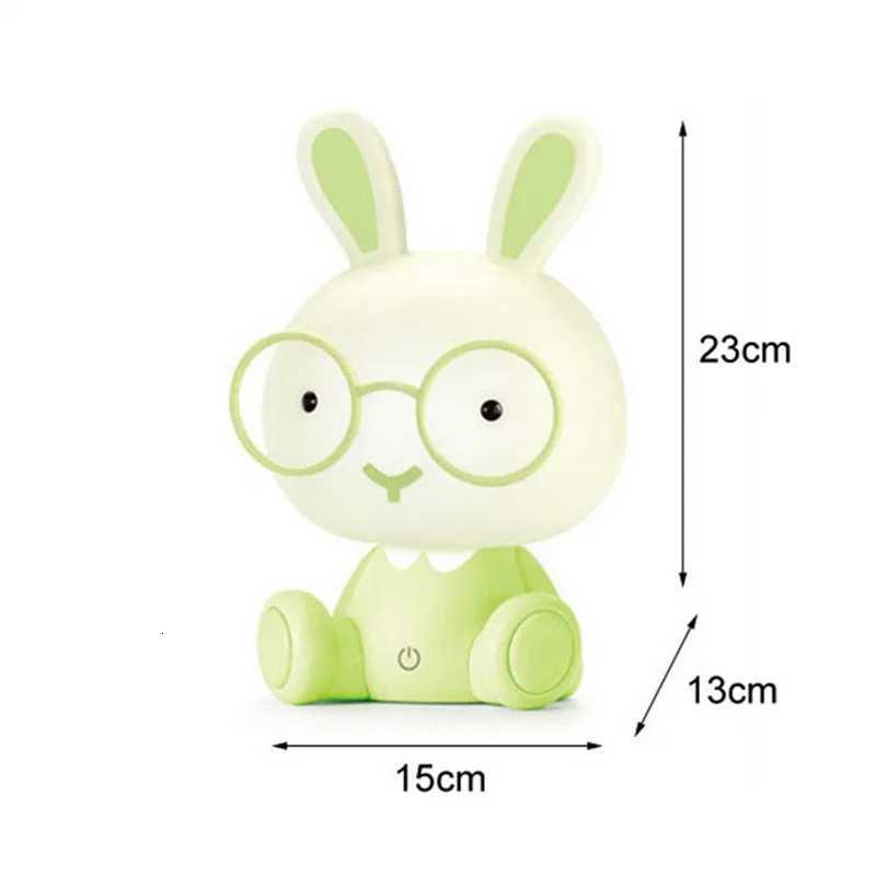 LED Night Light Touch Cartoon New Bunny Table Lamp Baby Kids Room Bedside Night Light Christmas Gifts Decor Home Bedroom Party M251118