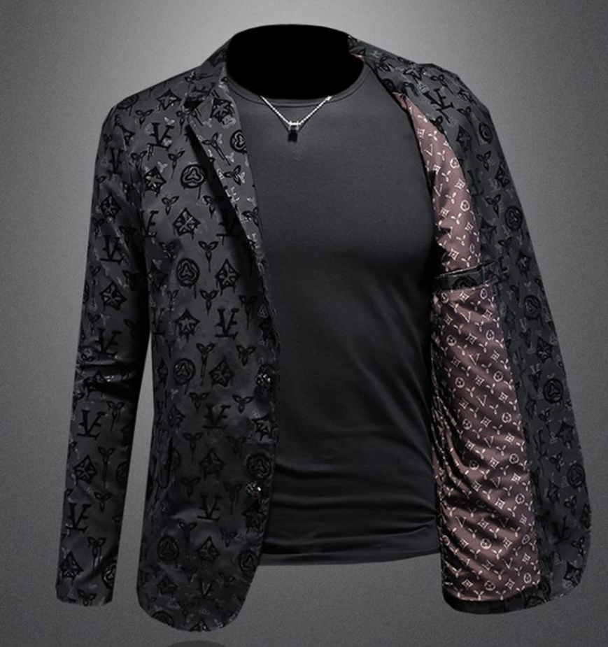 Mens Blazers Jackets Casual Coats Male Suit Jacket Autumn Classic Woven Jacquard Jacket Blazer Couple HipHop Streetwear Hooded Wears