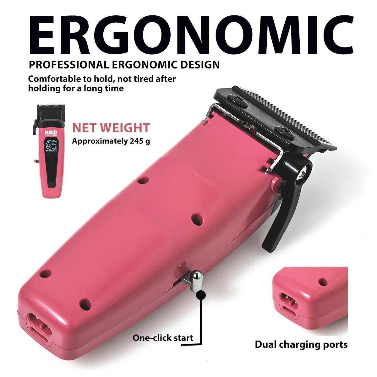 BRDCLIP 106B professional brushless motor hair clipper 7500RPM electric cordless trimmer ultra-thin sports men with baseW250418