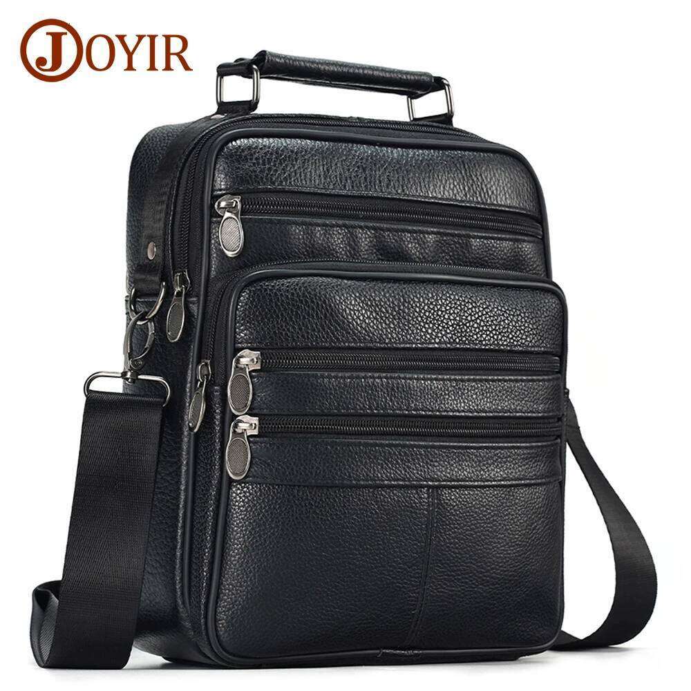 Genuine Cowhide Leather Men Travel Sling Shoulder Crossbody for Male Casual Messenger Bag Satchel Bags