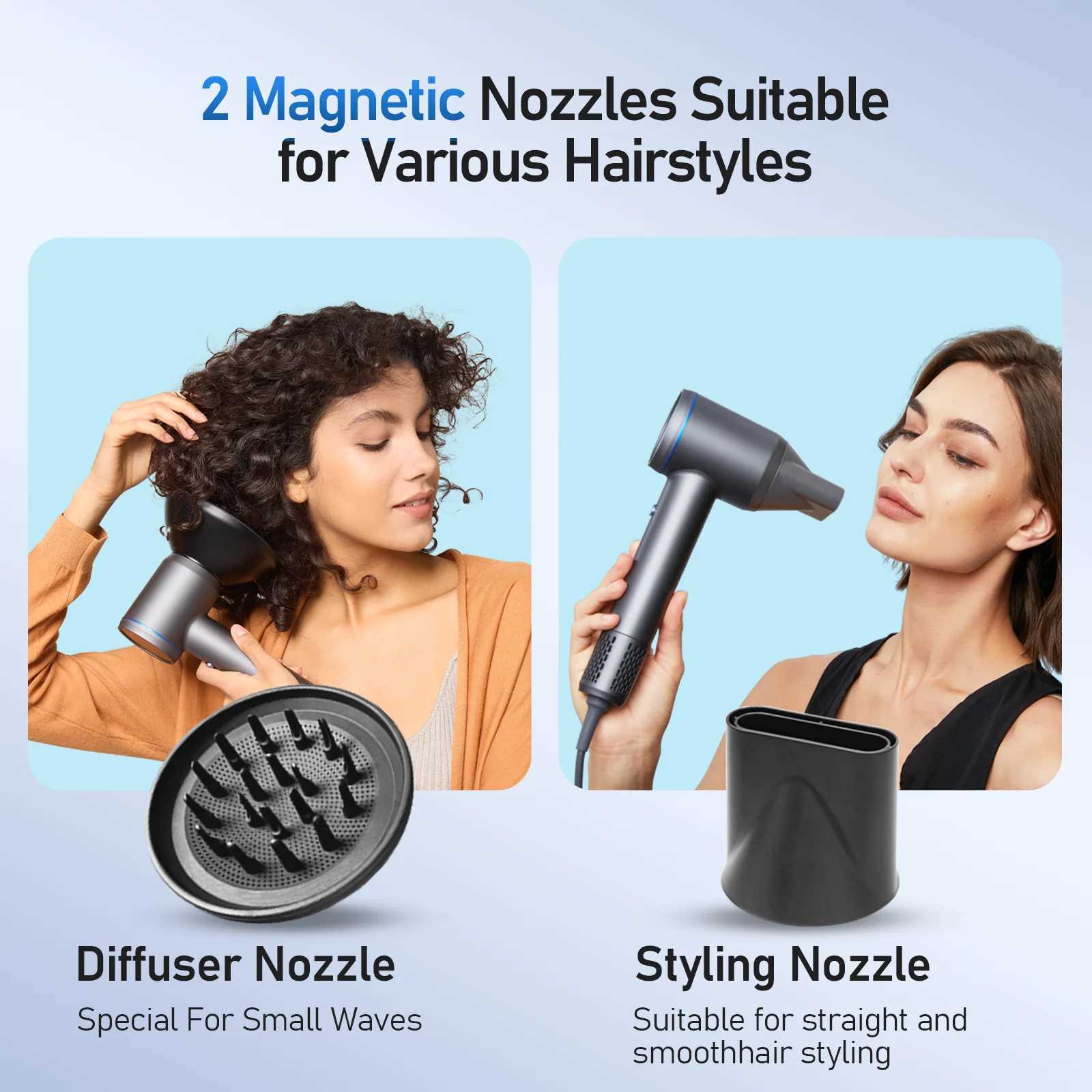 Professional Lightweight Negative Ionic High-Speed Hair Blow Dryer With 110000rpm Brushless DC Motor Fast Drying For HotelsT251118