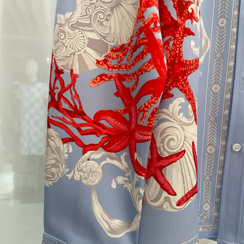 SpringSummer Fashionable Casual Youth Travel Digital Printed Mens Short sleeved Shirt 250418