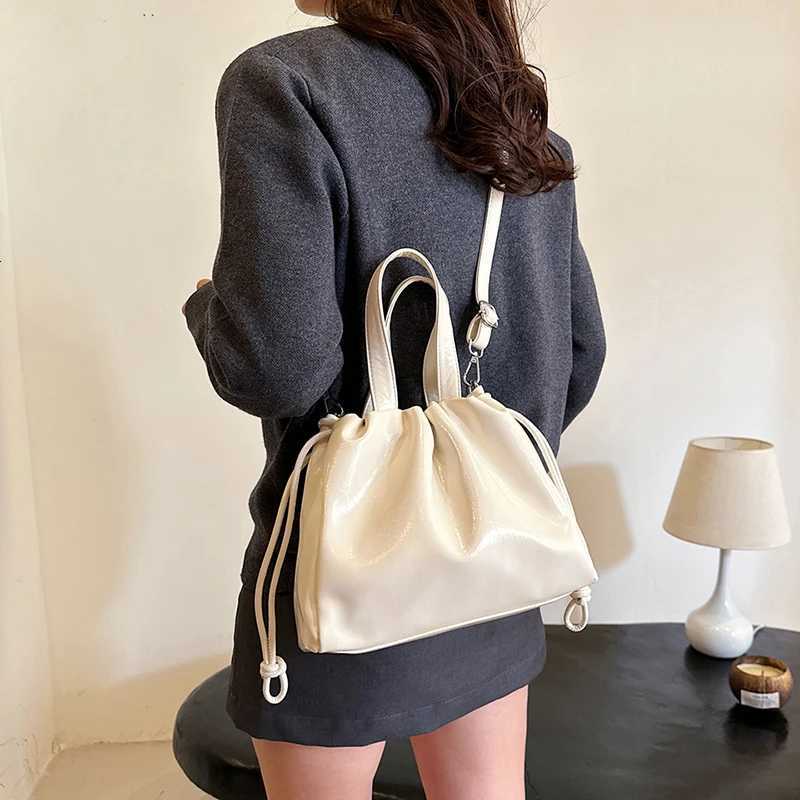 This Years Popular Hot Items Drawstring Lady Bag Advanced Texture Oil Skin Versatile Single Shoulder Crossbody BagW251118