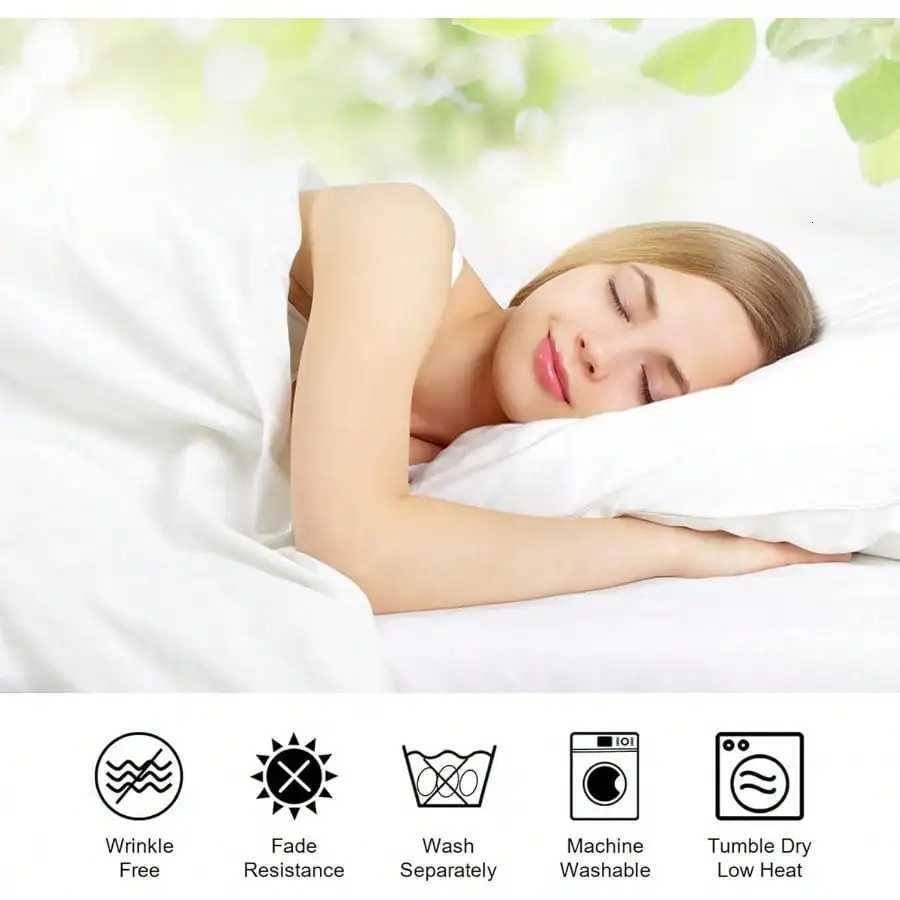 6pcs Sheet Set - Ultra Soft BedSheets - Brushed Microfiber - Deep Pockets Cooling BreathableM251118