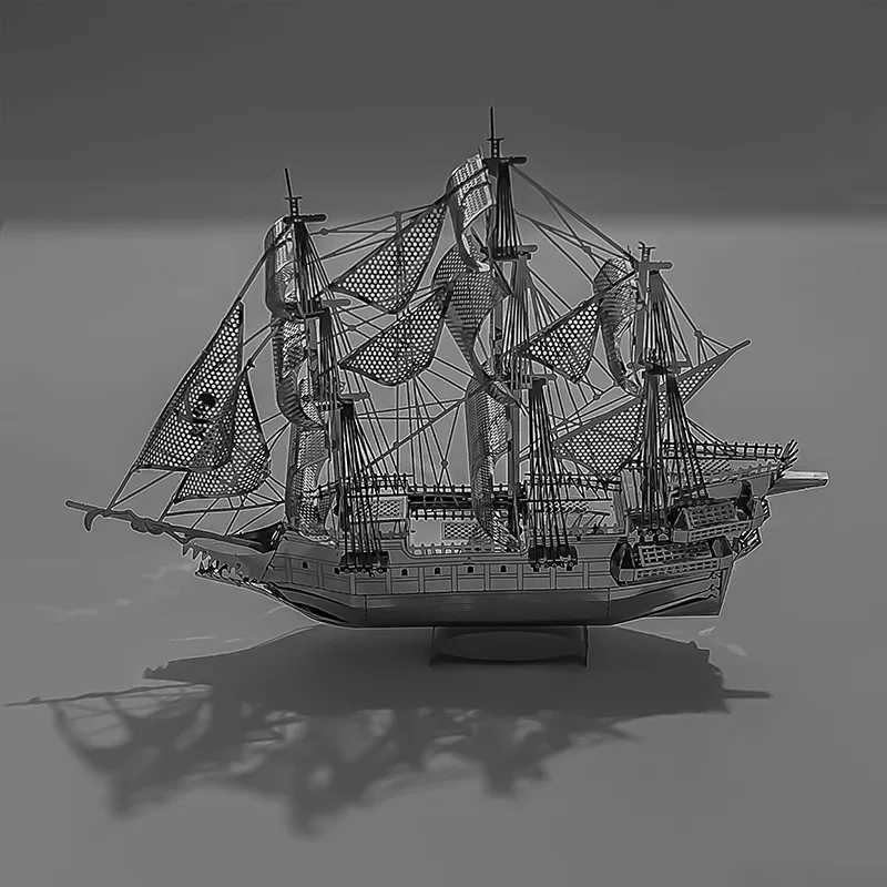 Corsair 3D Metal Puzzle Pirate Boat Assembly Model Laser Cutting Jigsaw Puzzle Toys For Kids Adult C251118