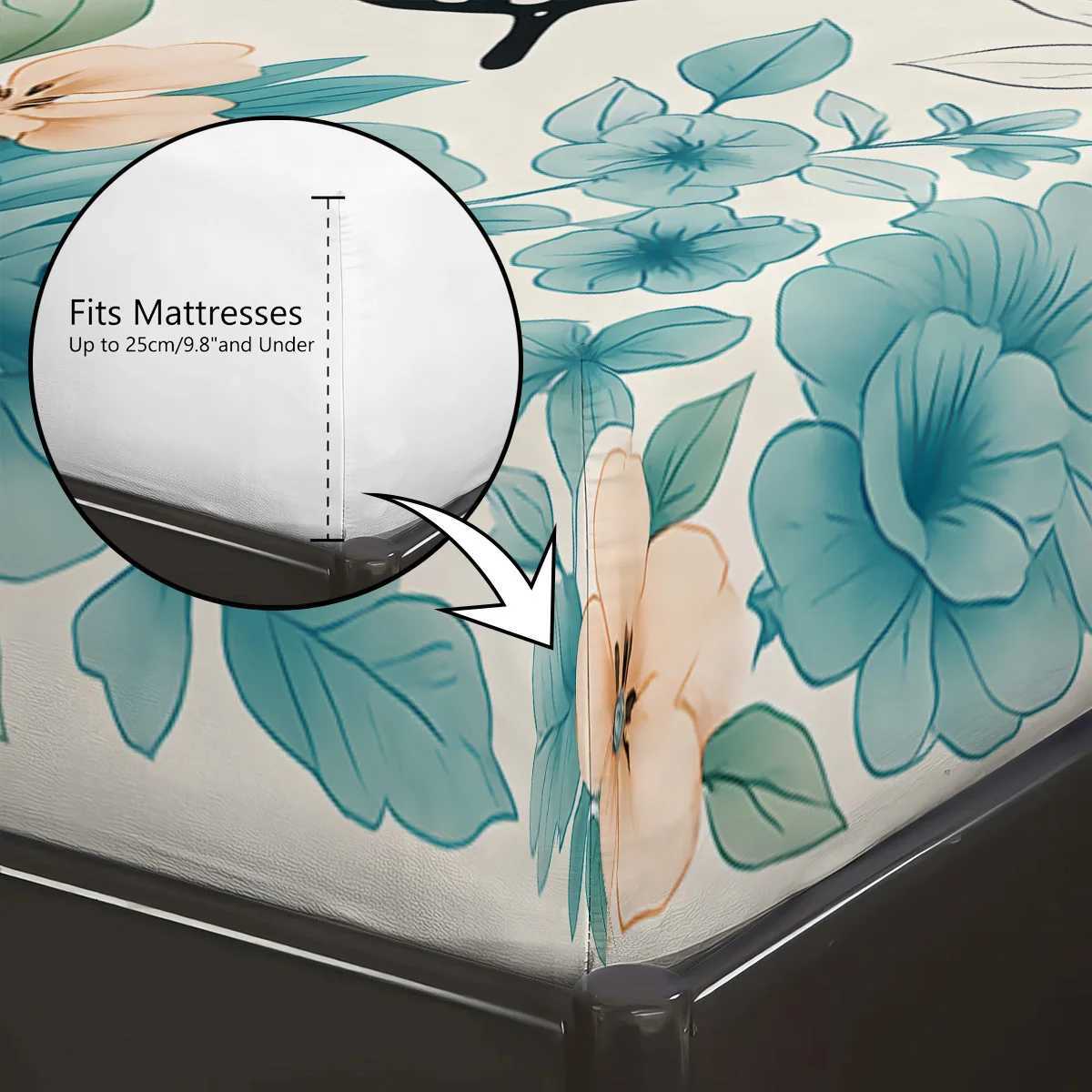 3pcs Dreamy Beautiful Butterfly Printed Coreless Bed Sheet Set in Multiple Size Comfortable Bed Cover Bedroom Bedding DecorationM251118