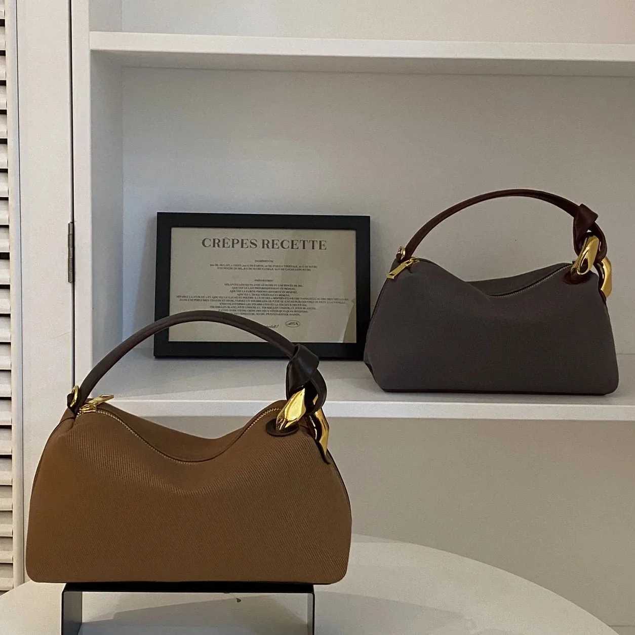 Textured Oxford cloth underarm bag 2025 new design personality contrast color one-shoulder crossbody bag fashion ladies handbagW251118