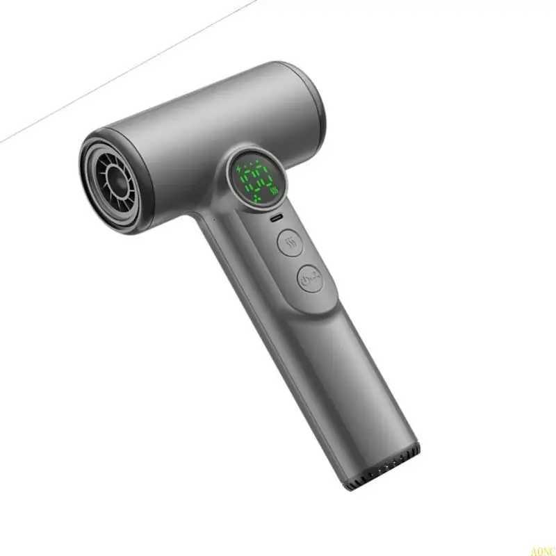 A0NC Portable Rechargeable Wireless Hair Dryer 30000RPM High Speed Hair Dryer Quick Dry Blow Dryer 100 Speed SettingsT251118