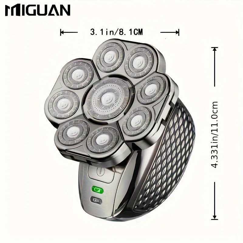 Electric Head Hair Shaver For Hair Cutting Ultimate Mens Cordless Rechargeable Wet/Dry Skull Bald Head Razor With RotaryT251118