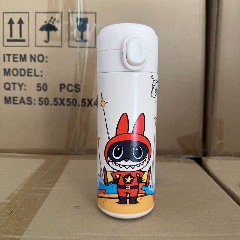Cute Labubu Pea Stainless Steel Insulated Student Lightweight Drinking Cartoon Large Capacity Bouncing Cup 8ef8 040