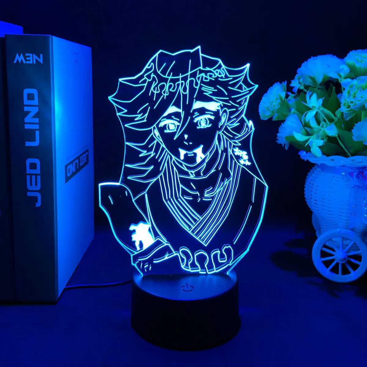 Anime Demon Slayer 3D LED Nightlight Figure for Kids Child Bedroom Decor Cool Kimetsu No Yaiba Lamp Gift Dropshopping M251118