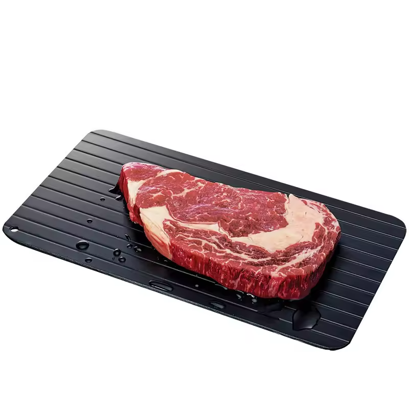 Aluminum Alloy Fast Tray Quick Thawing Cold Steak Fish Fruit Meat Food Defrosting Board Household Kitchen Tools