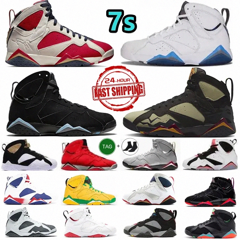 Designer 7S Men Women Basketball Shoes 7 University Blue Hare Raptor Bordeaux Sapphire Flint Paname Citrus Shimmer Greater Mens Sport Trainer Sneakers C4mW#