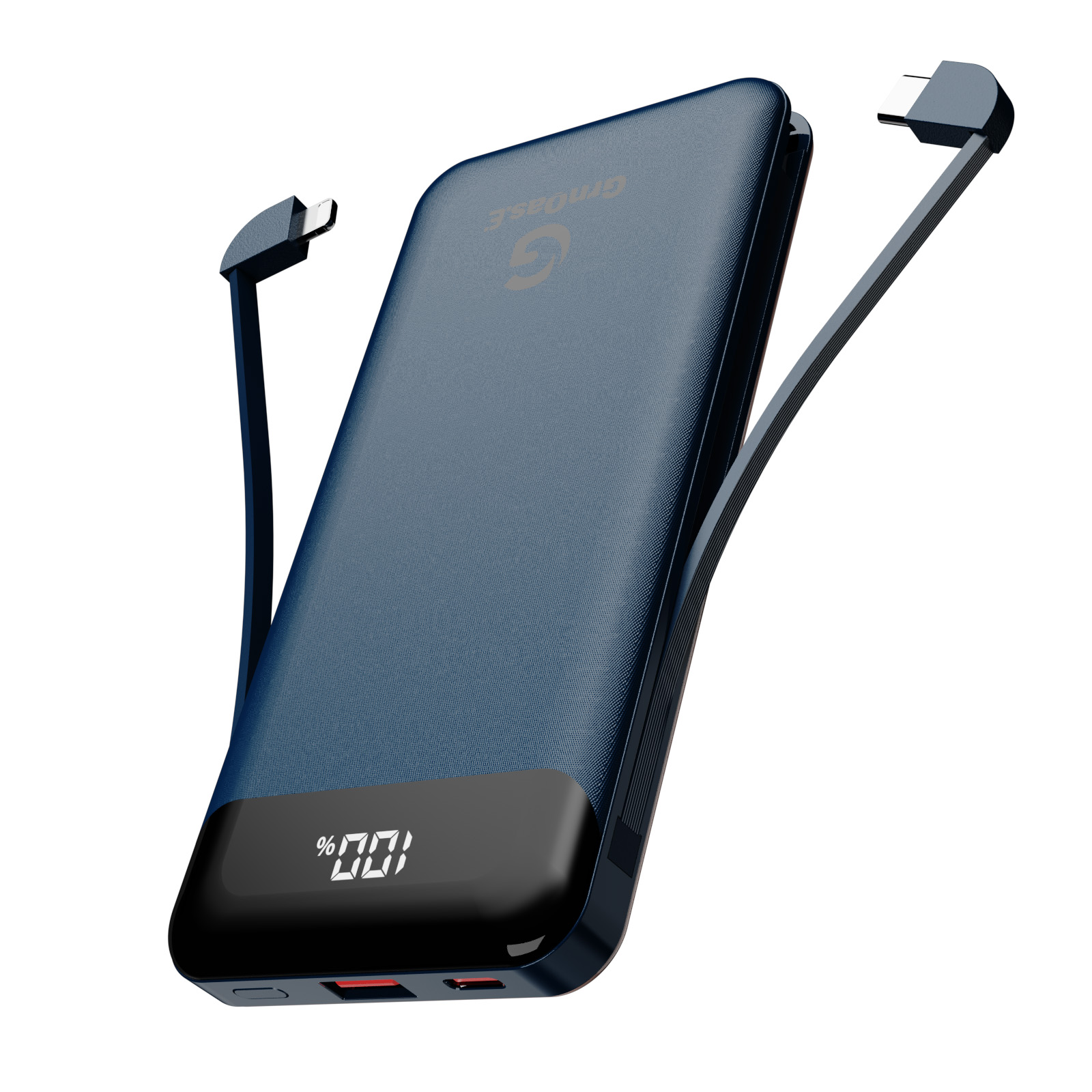 37W 10000mAh PD Power Bank, High - Speed Charging, Lightweight External Battery, Navy Blue