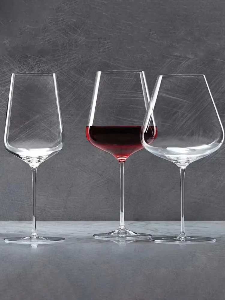 High end banquet crystal glass handmade wine glass ultra-thin craftsmanship perfect and flawless Zalto style ics coastersT250418