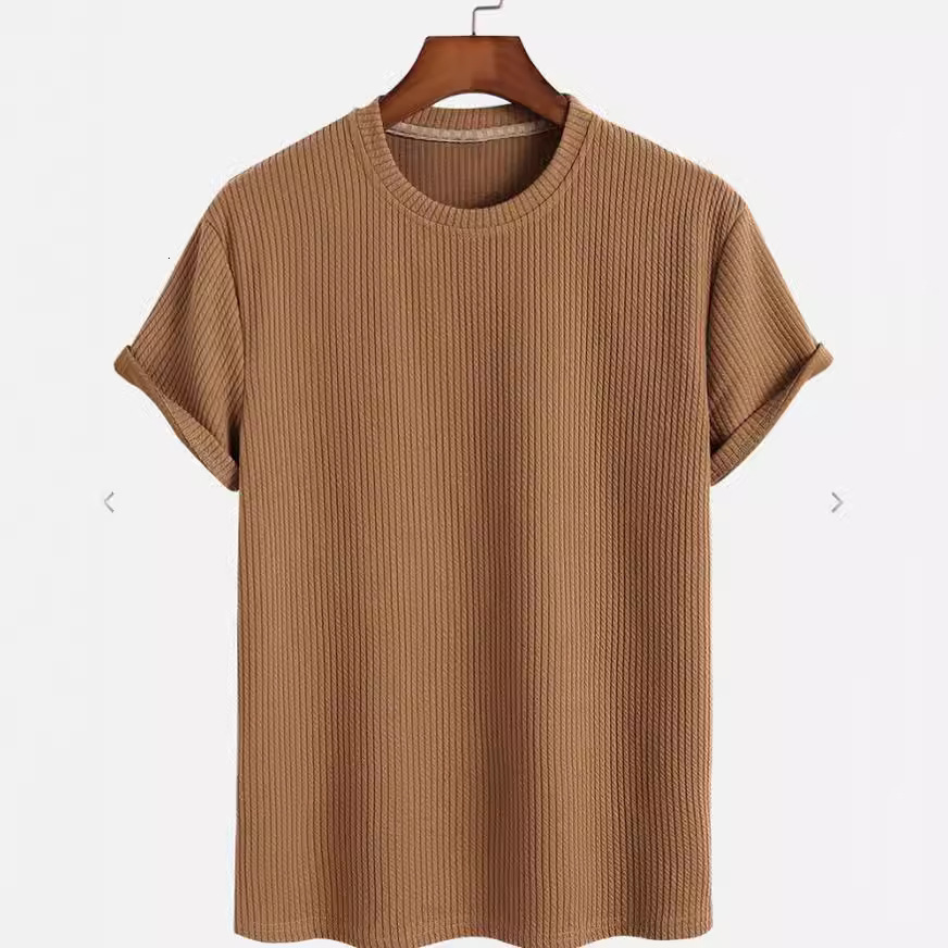 Summer Mens Loose Round Neck T-shirt 240824