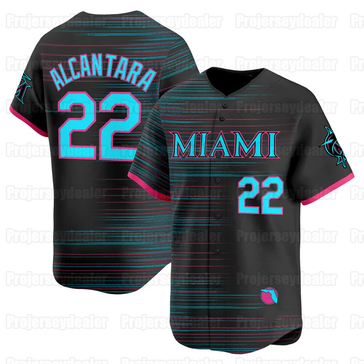 Marlins 2025 City Connect Jersey Edward Cabrera Edwards Kyle Stowers Matt Mervis Jesus Sanchez Sandy Alcantara Otto Lopez Max Meyer Derek Hill Custom