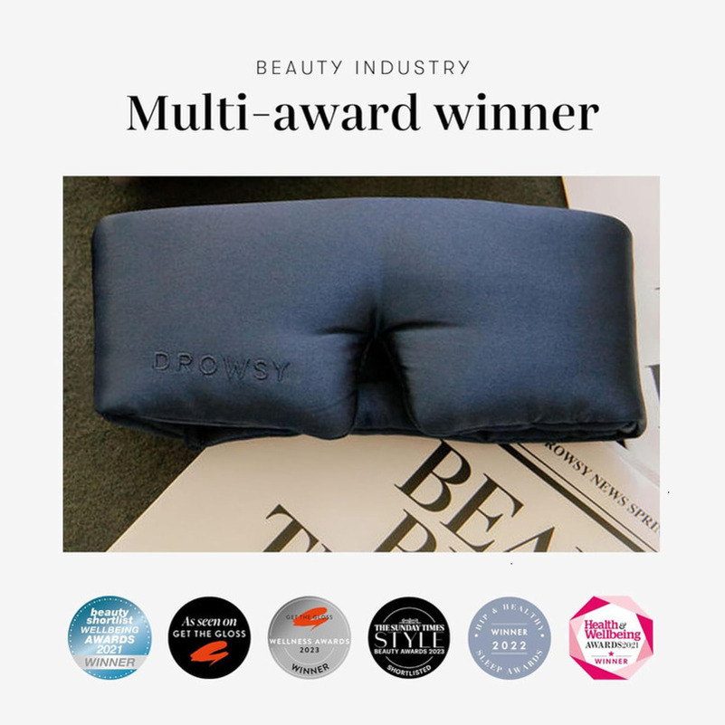 Eyelash-protecting faux silk sleep mask, suitable for natural eyelashes and eyelash extensions Deep eye cup design, zero pressure, complete light bloc