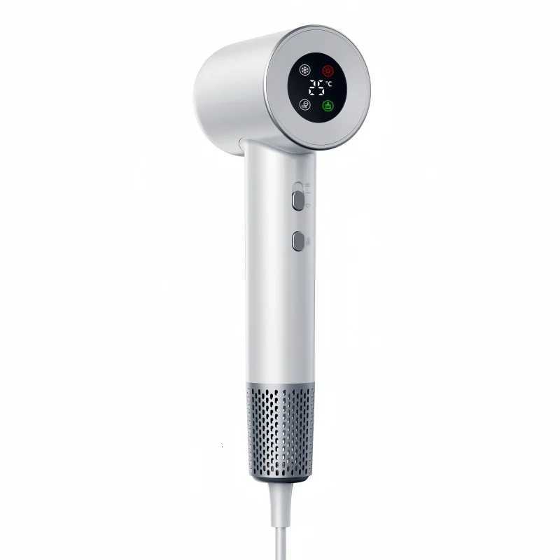 Professional BLDC Ionic110000rpm High Speed LCD Hair Dryer Negative Ions Salon Hair Blow Dryer With Magnetic Nozzle for Home UseT251118