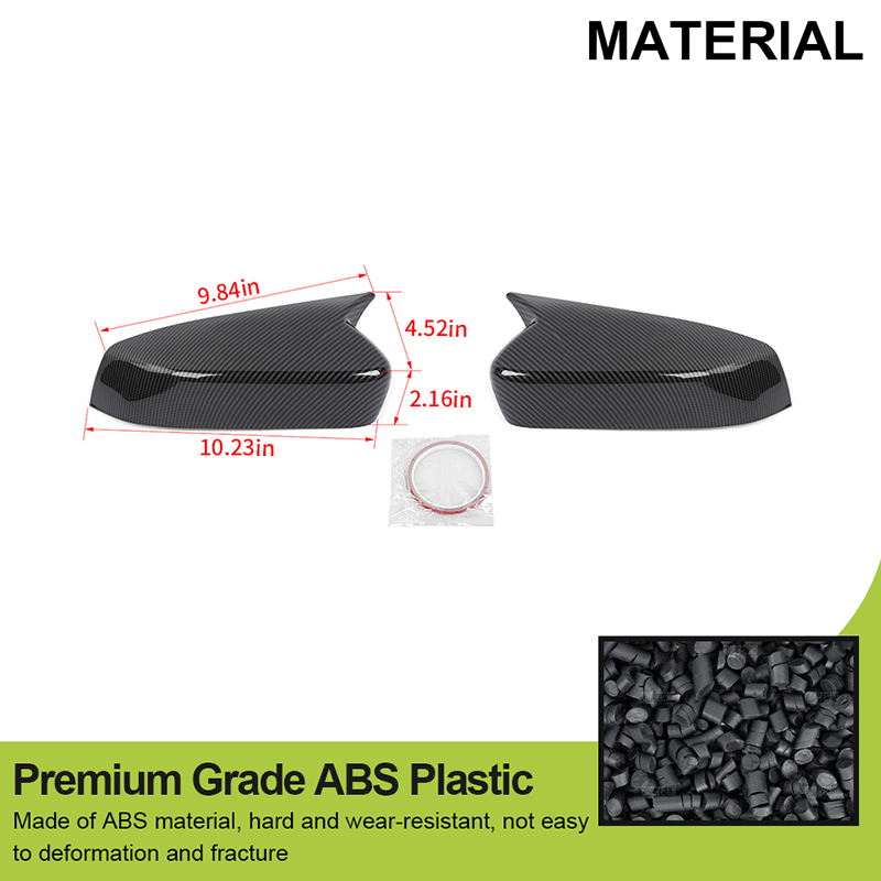 ABS High quality Reverse Rearview Mirror Housing Decoration Cover For Ford Mustang 2009-2014 Car External Accessories