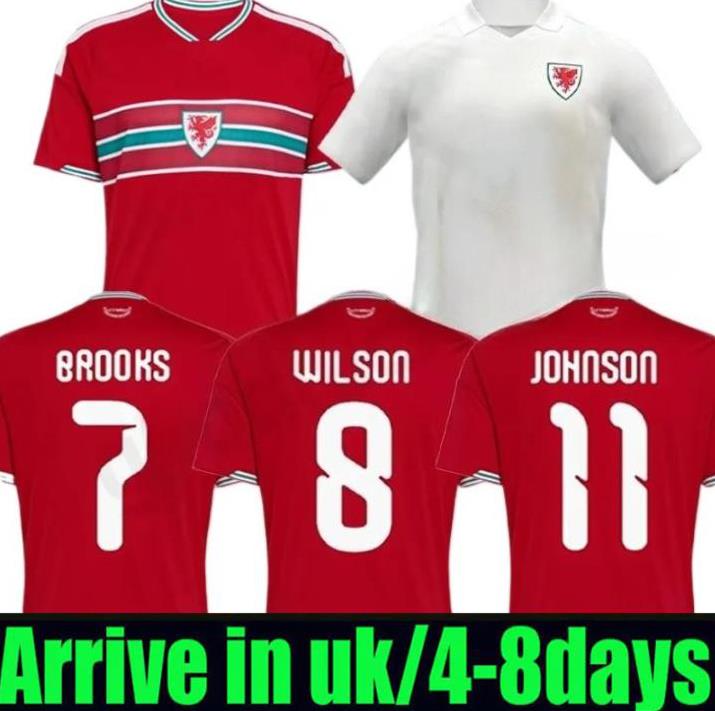 New 2026 2027 world cup wales soccer jersey 26 27 BROOKS WILSON JOHNSON Neco Williams HOME football shirts men kit quality Red uniform