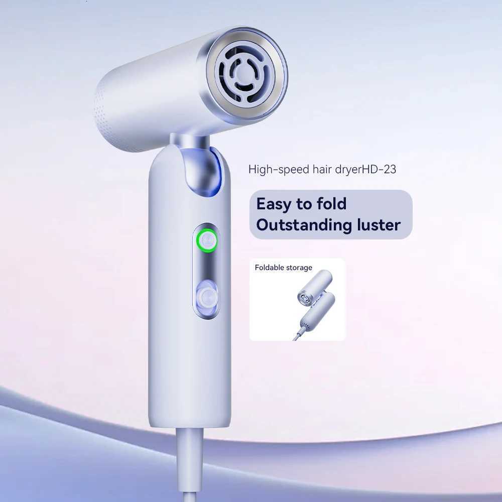 Foldable Mini Portable Compact Ionic High Speed 900W AC Motor Blower Hair Dryer with Vehicle Power Supply for Salon Travel UseT251118