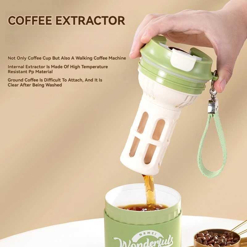 Coffee Cup Stainless Steel Extractor Home Office Thermal Water Bottle Milk Thermos Ice Block Insulation Y251118
