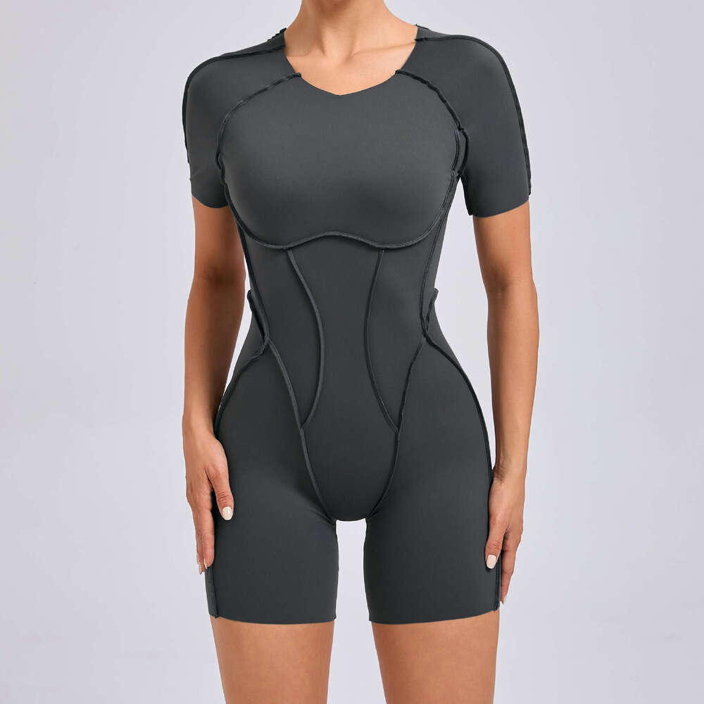 2025--Women's Three-Dimensional Sportswear - Yogawear with Hollow Back & Short Sleeves
