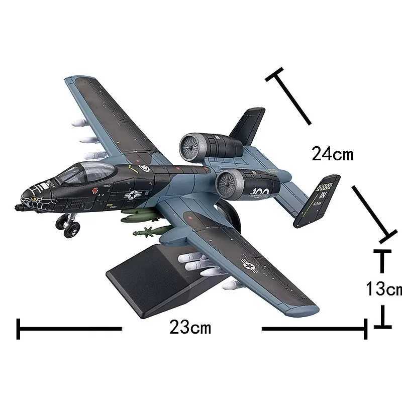172 Creative Military Series Building Blocks New A-10 Thunderbolt II Support Attack Aircraft Model Toys For Kids Christmas Gift C251118