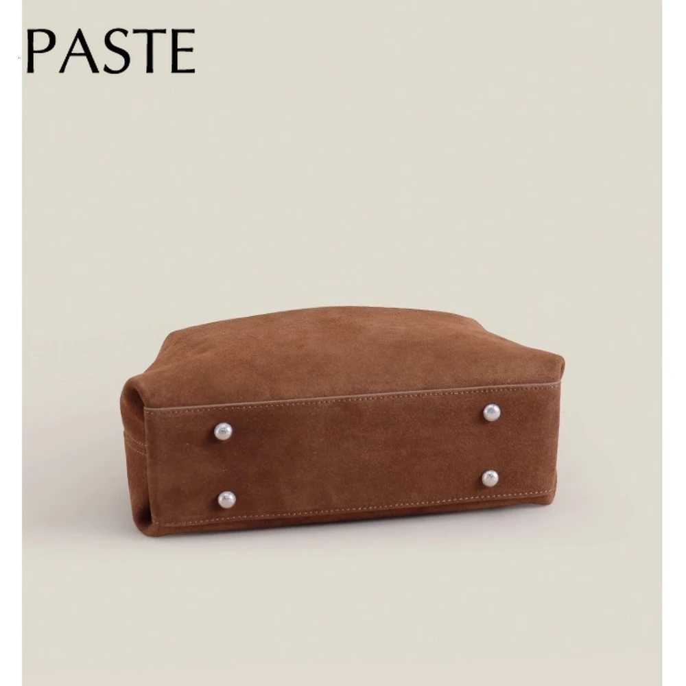 2026 Early Autumn Upgrate Thick Suede Cow Leather Long Strap Women Shoulder Crossbody Bag Matte Nubuck Female Handbag GreenW251118