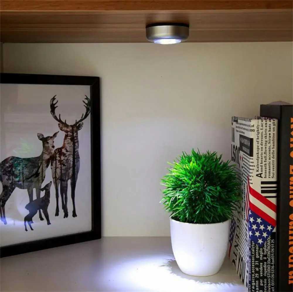 1/2/3PC Wireless Night Light Battery Powered Light Stick Tap Touch Push Security Closet Cabinet Kitchen Wall Lamp M251118
