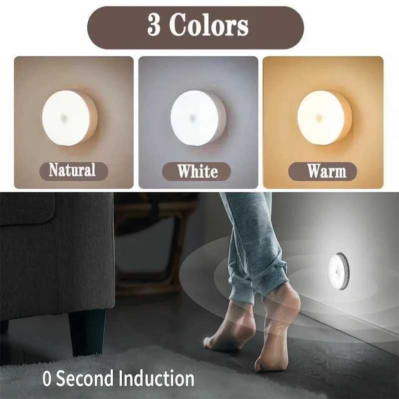 26 Pack Motion Sensor LED Night Light USB Rechargeable 3 Color Night Lamp Cabinet Wardrobe Lamp Staircase Wireless Closet Light M251118