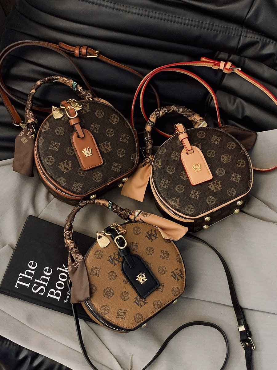 WK Top Quality Casual & Versatile Flap Tweed Puff Bird Logo Adjustable Chain Square Shoulder Leather Pinkoos Ladies Luxurious Bag