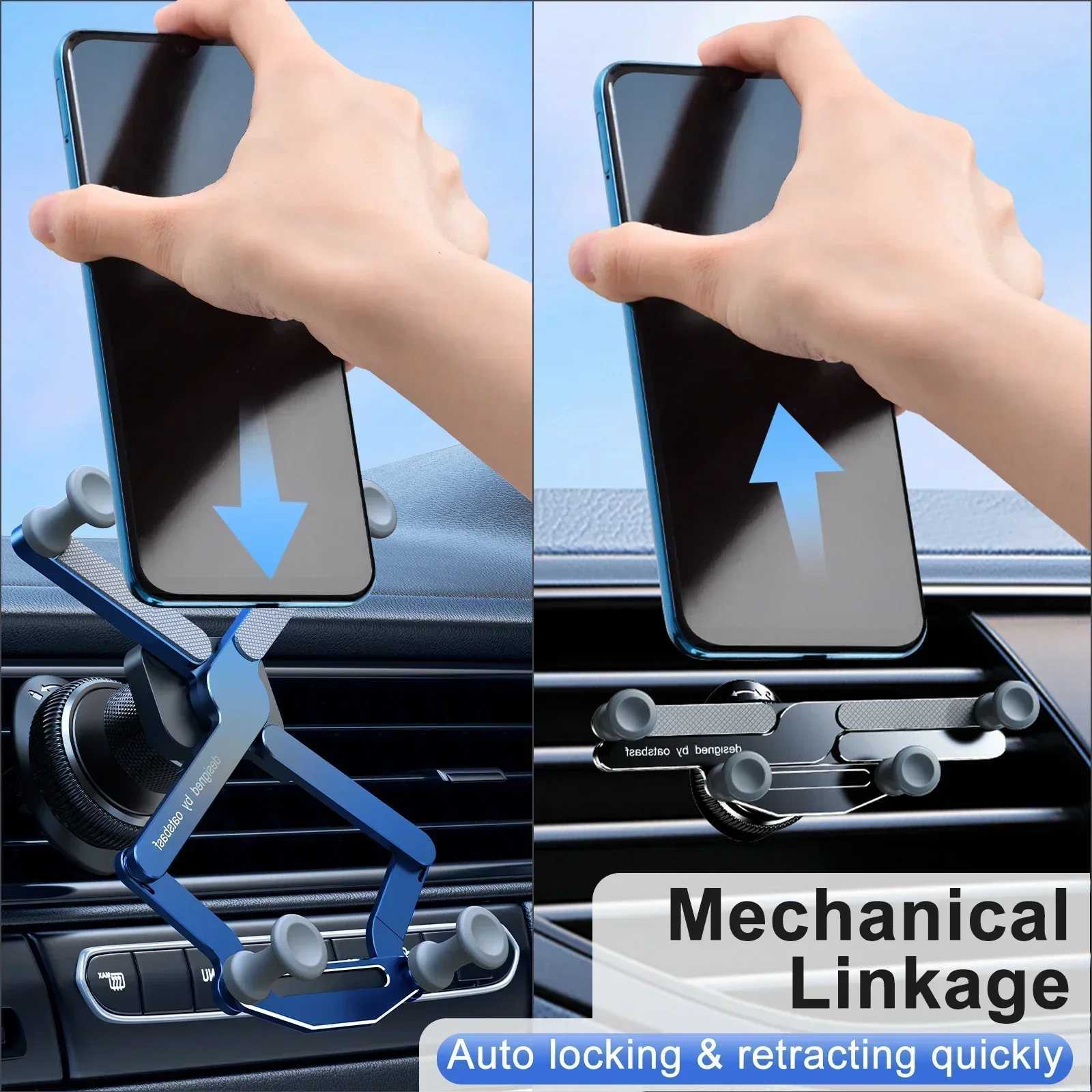 Oatsbasf Metal Car Air Vent Phone Holder Gravity Mount with 360 Rotation for iPhone 17 16 15 Pro Max 47-72 DevicesM251118 - view 4