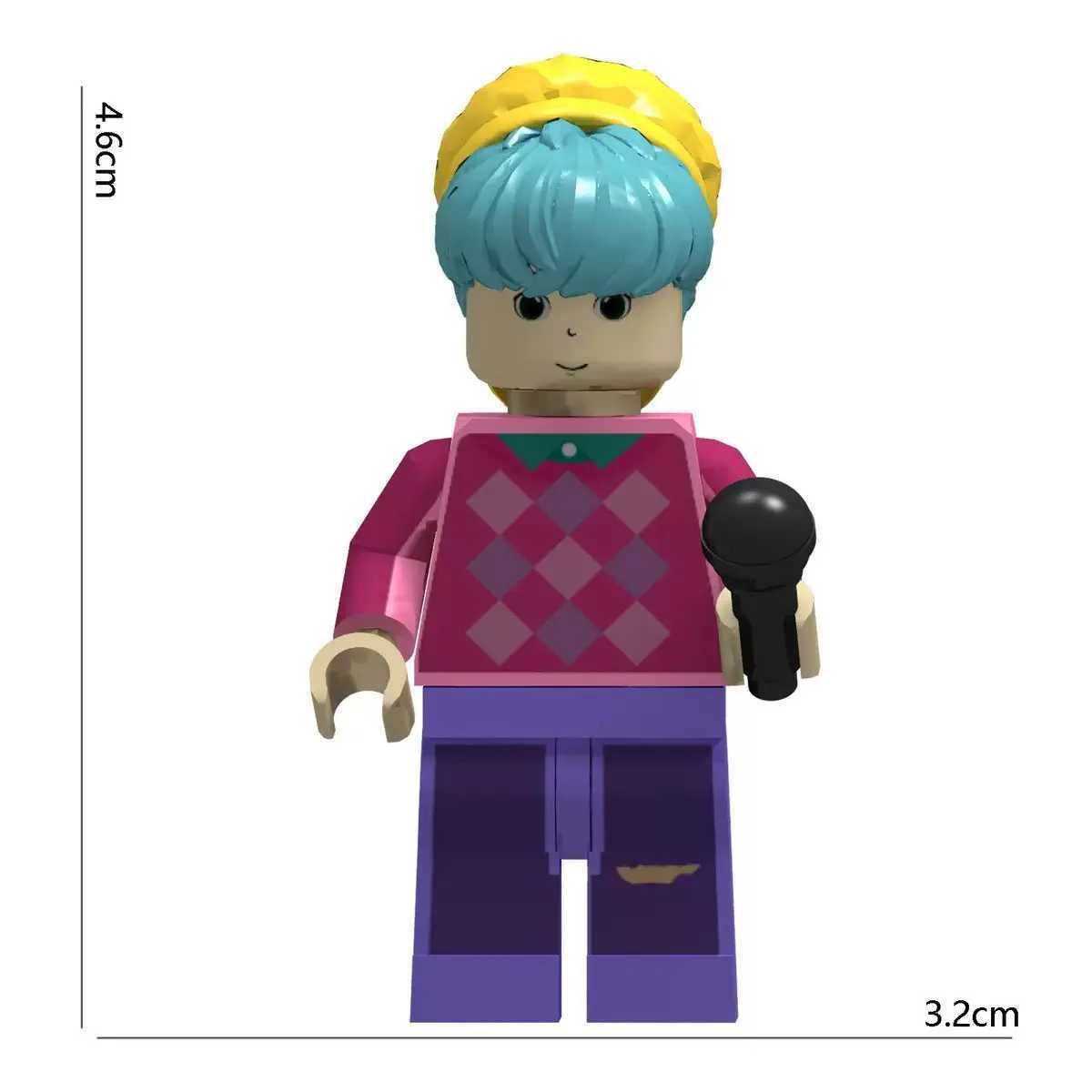 Anime Kpop Demon Hunters Rumi Zoey Mira Mini Figure Building Blocks Toy Desk Decoration Figures child Christmas Toy GiftG251118