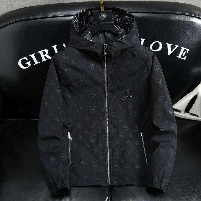 Top Young Student style men's zipper cardigan jacket hoody printed varsity windbreaker jacket mens winter cotton padded thick warm body outfit coats