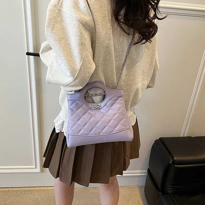 Diamond-Patterned Chain Bag New Ladies Fashion Commuter Tote Versatile Shoulder Crossbody BagW251118