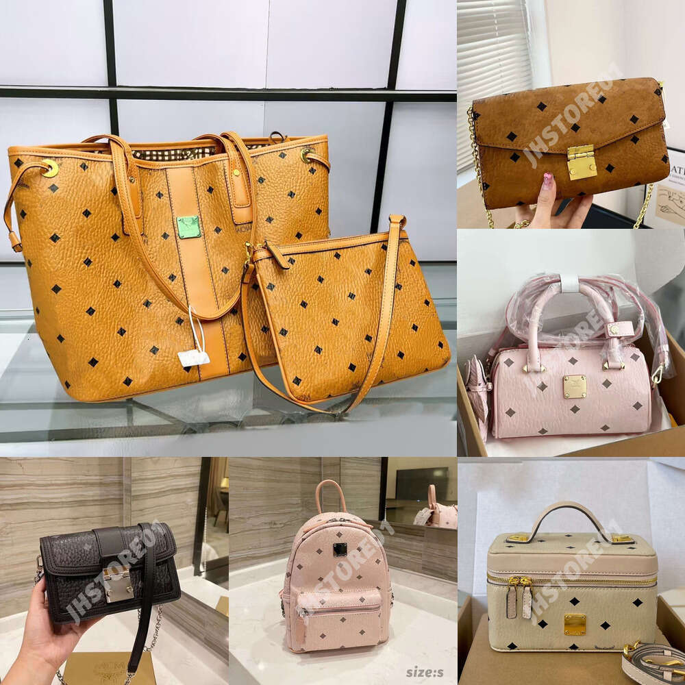 High Quality Crossbody Designer bags Foreign Letters Chain Purses Women Bag Printed Shoulder Korean Edition Belt Mcmpurses Tote Bag Original CMCM Backpack d8f