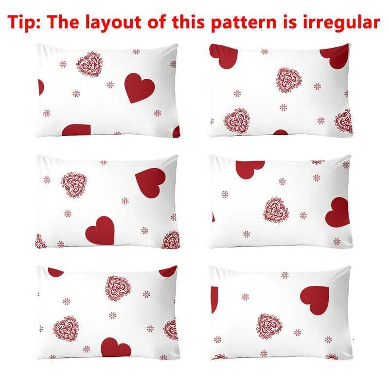 3-piece Heart-Shaped pattern matte three piece fitted sheet set bedroom printed bed cover set beddingM251118