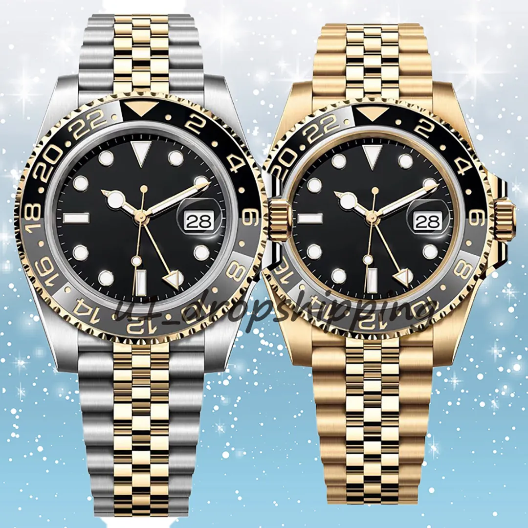 New luxury watch automatic mechanical movement 40mm all stainless steel sapphire business leisure watch