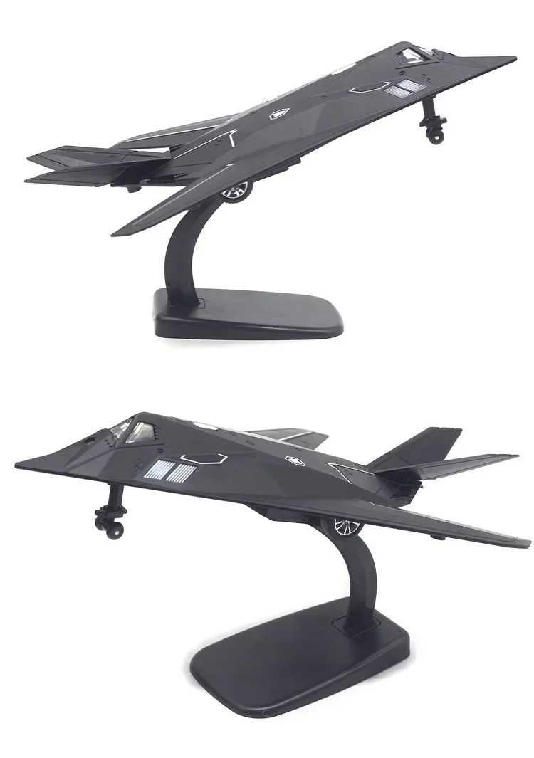 American Nighthawk F-117A stealth combat aircraft model simulation alloy Childrens toy gifts C251118