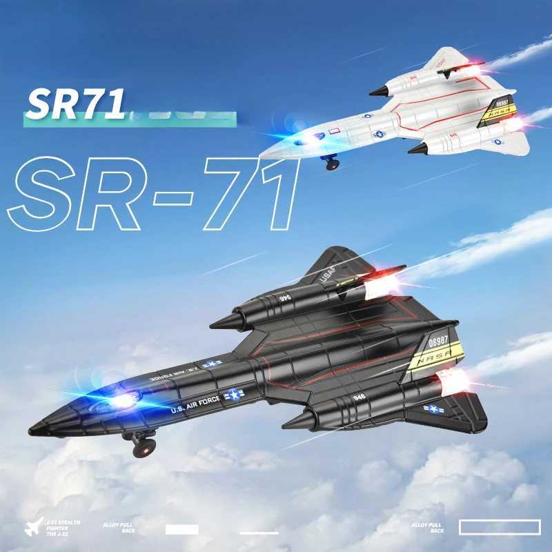 SR-71 Blackbird American reconnaissance aircraft fighter model aircraft sound and light C251118