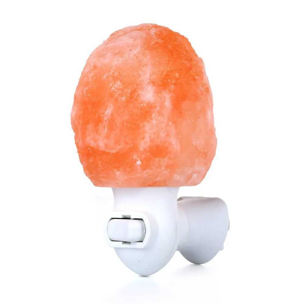 Himalayan Warm white Salt Lamp Natural Crystal Hand Carved Night Light Home Decor Air Purifying with Plug Release negative ions M251118