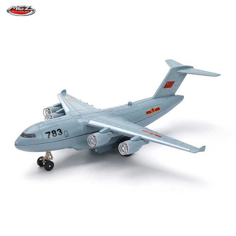 Chinese Xian Y-20 Large cargo plane echo sound-light metal aircraft die-casting model aviation boy collectible toy C251118